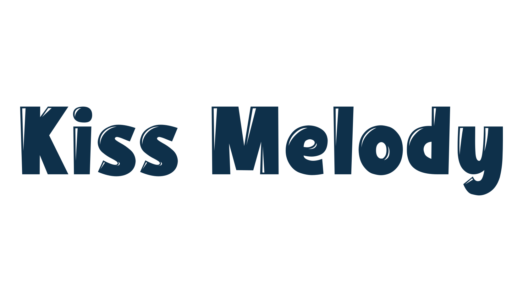 Kiss Melody, fancy groovy decorative font preview