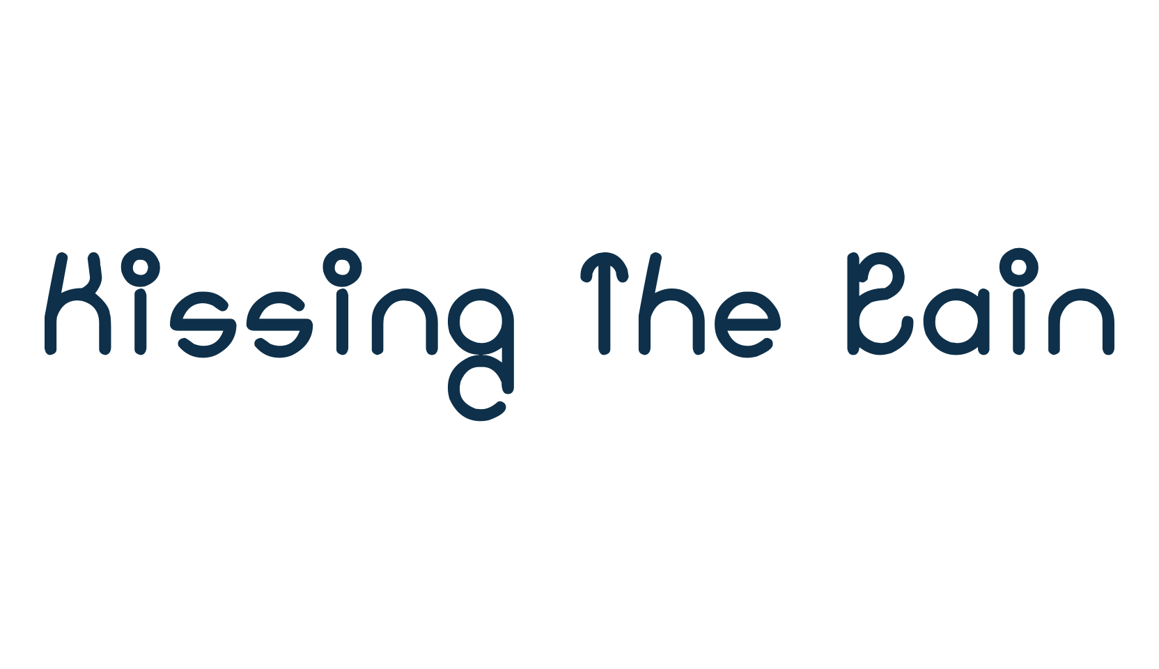 Kissing The Rain, fancy various decorative font preview