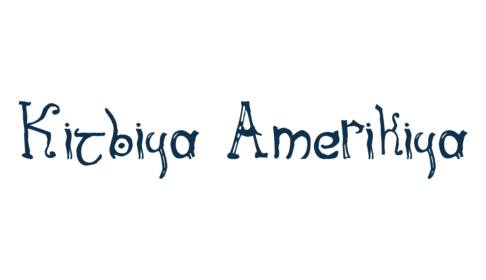 Kitbiya Amerikiya, various font preview
