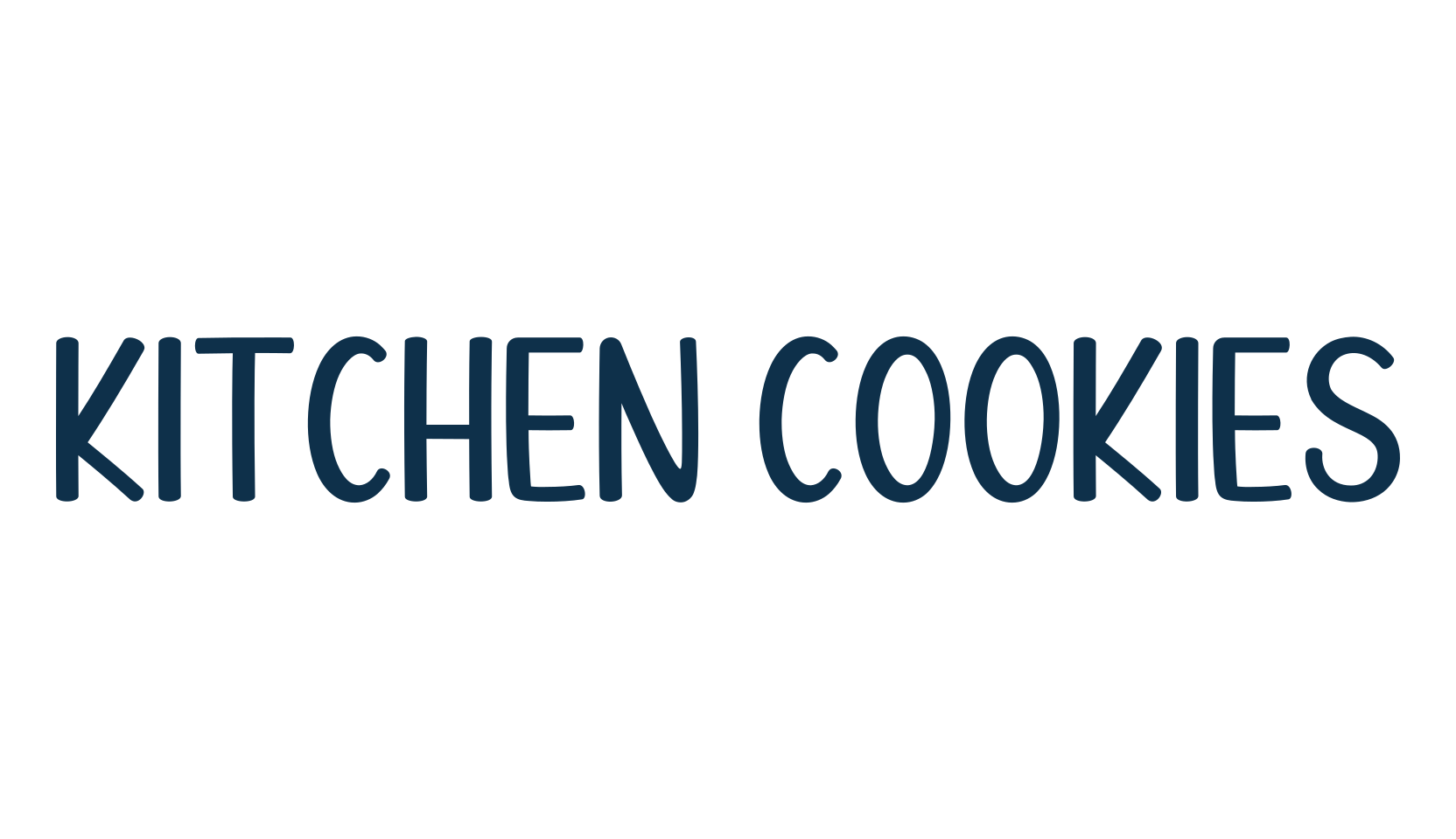 Kitchen Cookies, cartoon font preview