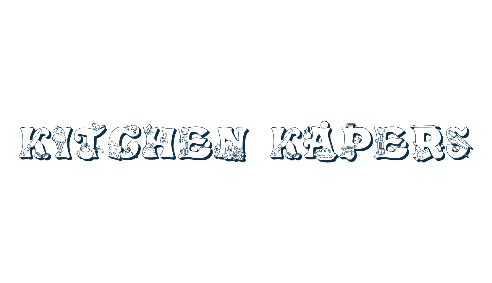 Kitchen Kapers, decorative font preview
