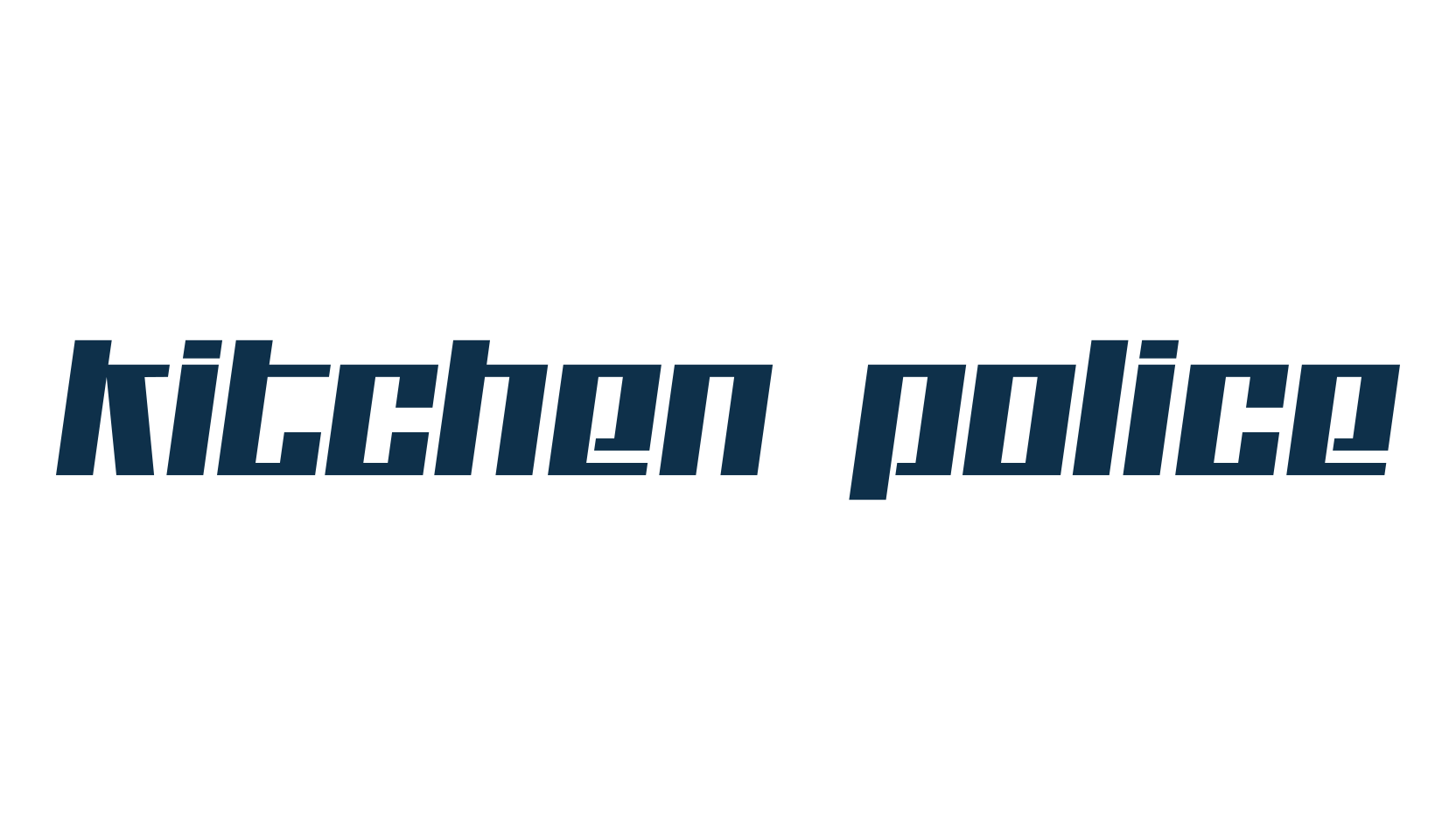 Kitchen Police, square font preview