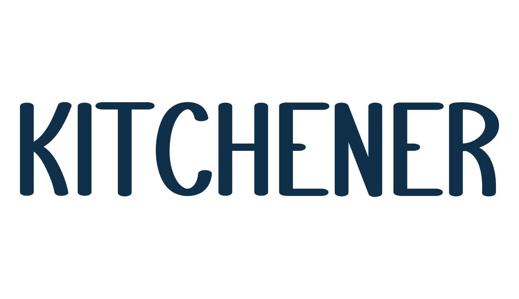Kitchener, handwriting font preview