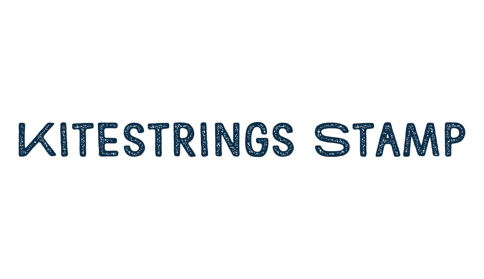Kitestrings Stamp, eroded font preview