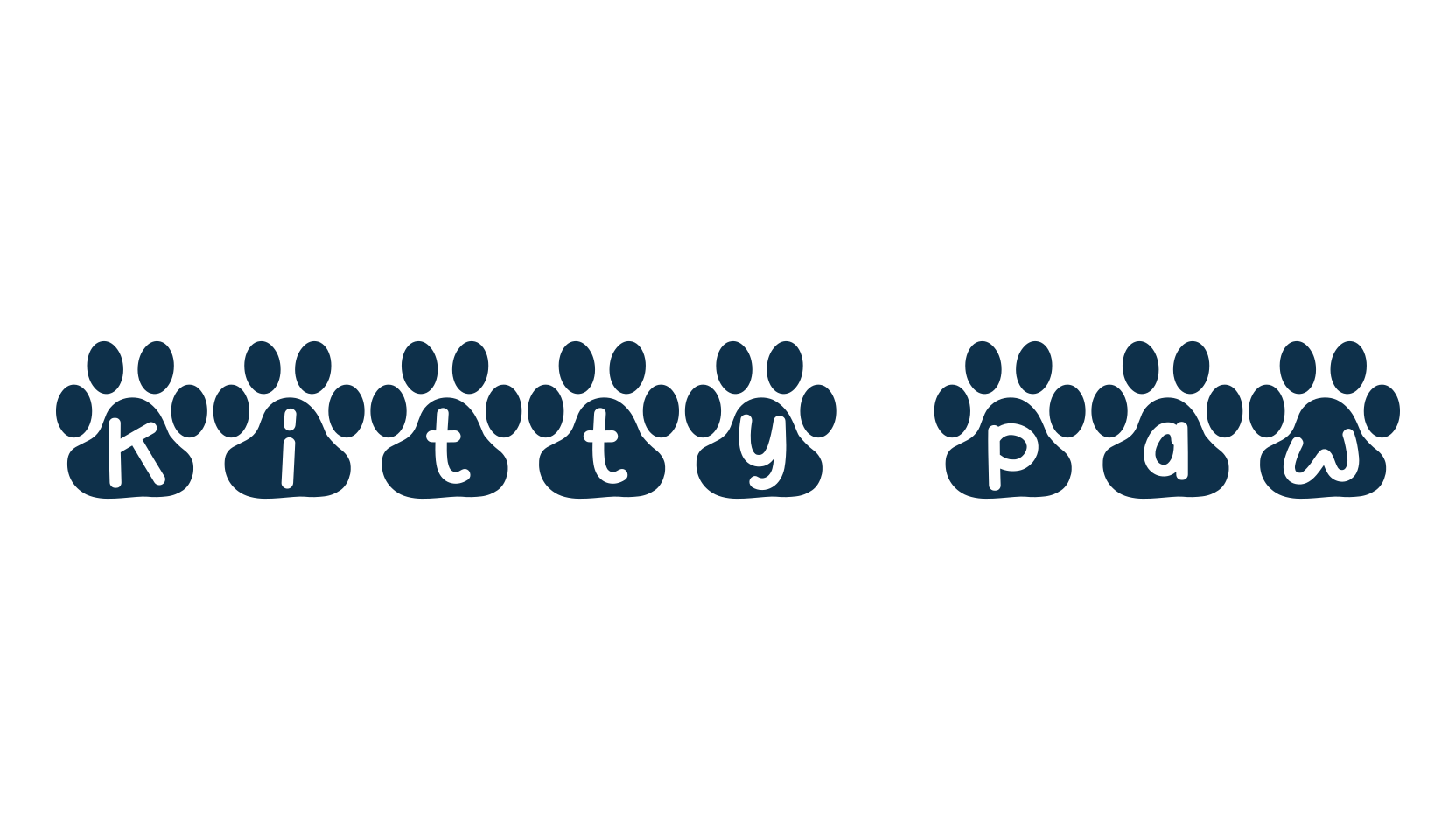Kitty Paw, fancy decorative font preview