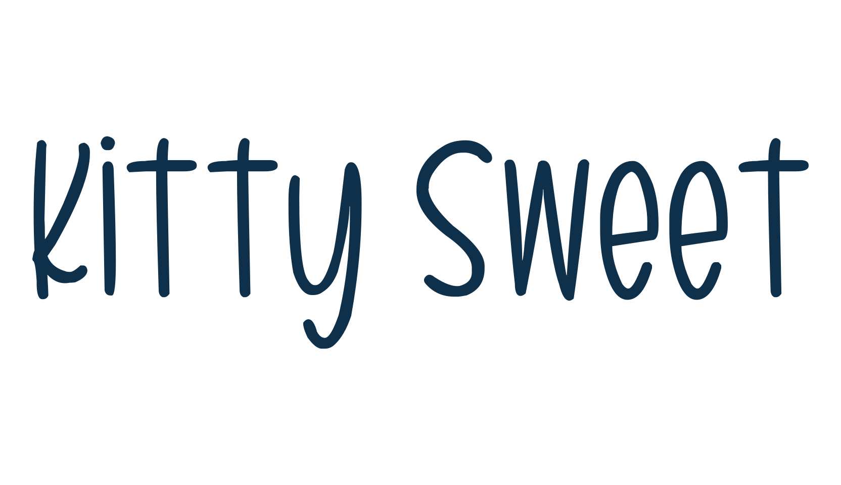 Kitty Sweet, fancy decorative font preview