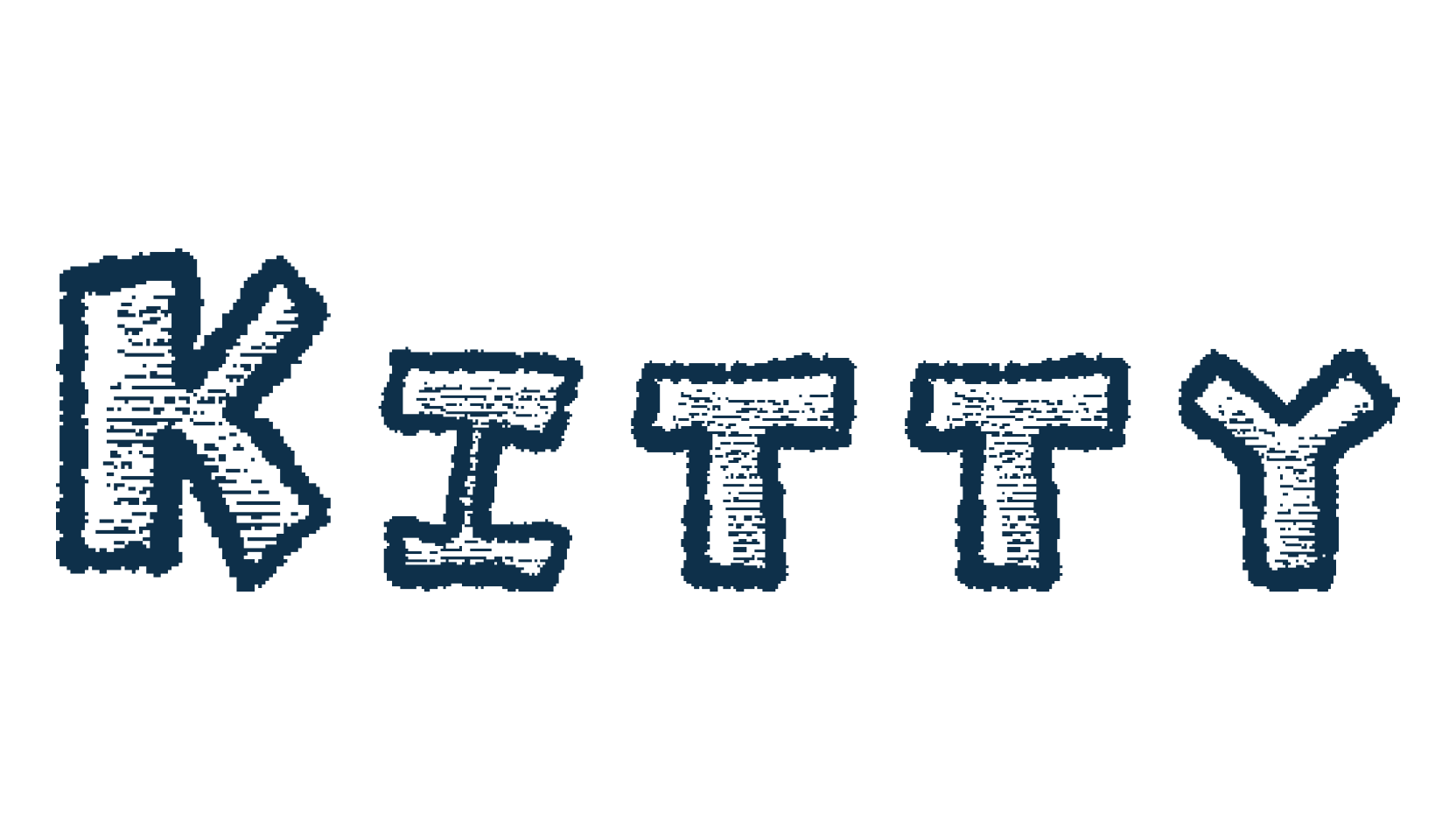 Kitty, fancy cartoon decorative font preview