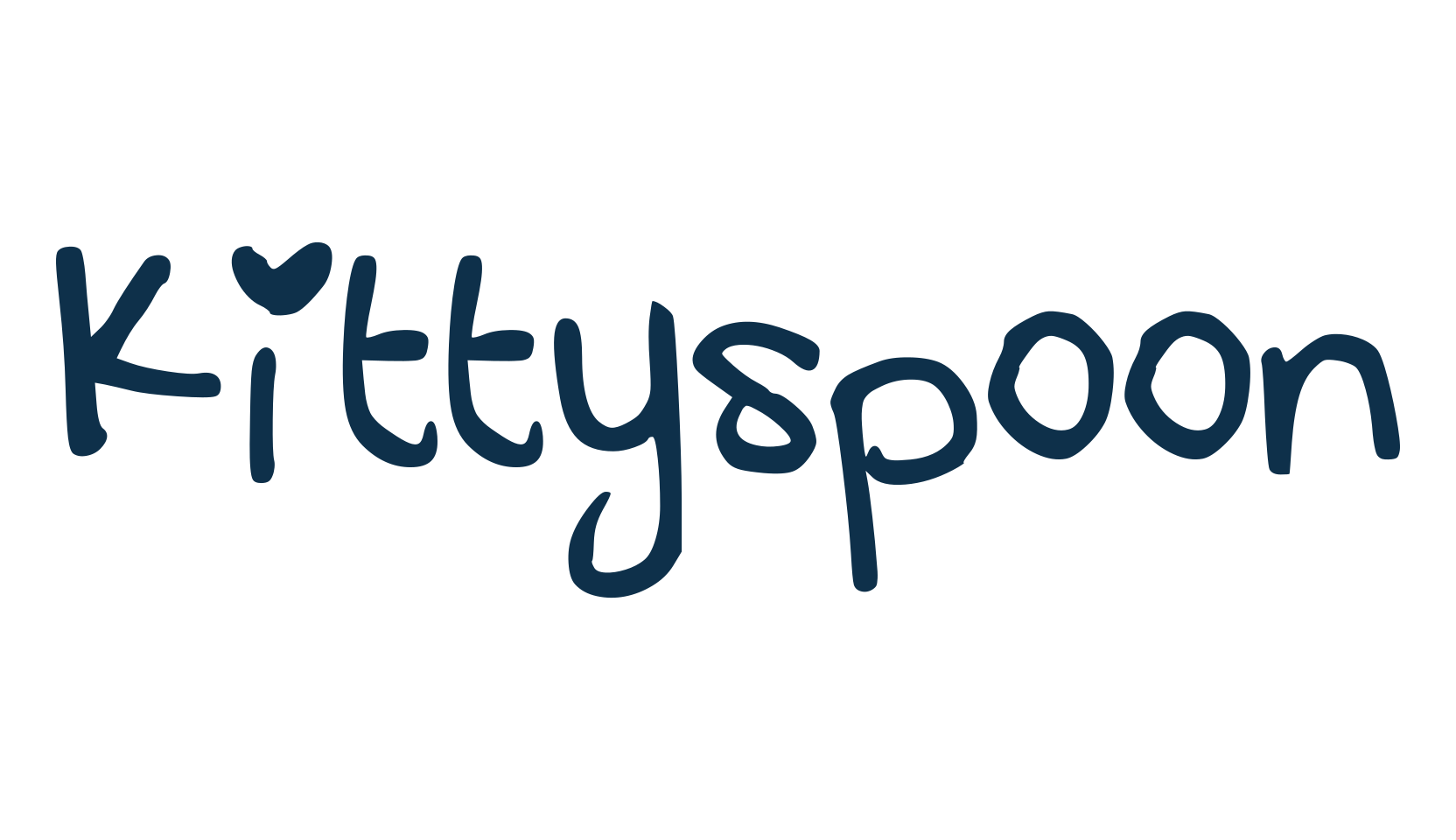 Kittyspoon, handwriting font preview