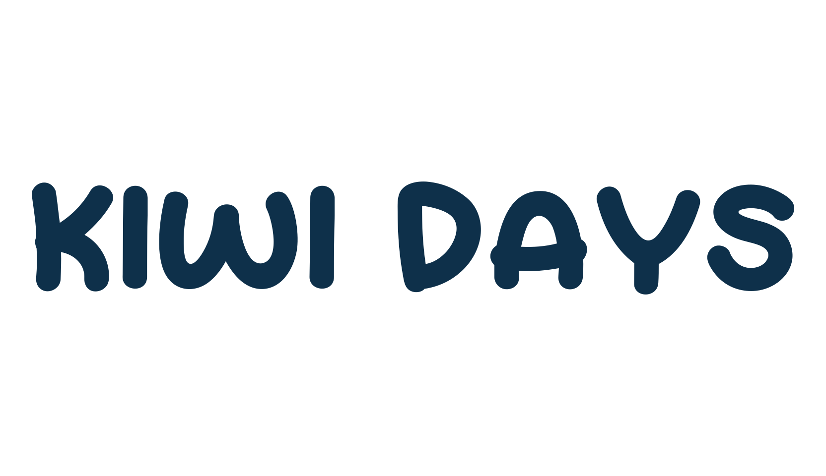 Kiwi Days, fancy cartoon decorative font preview