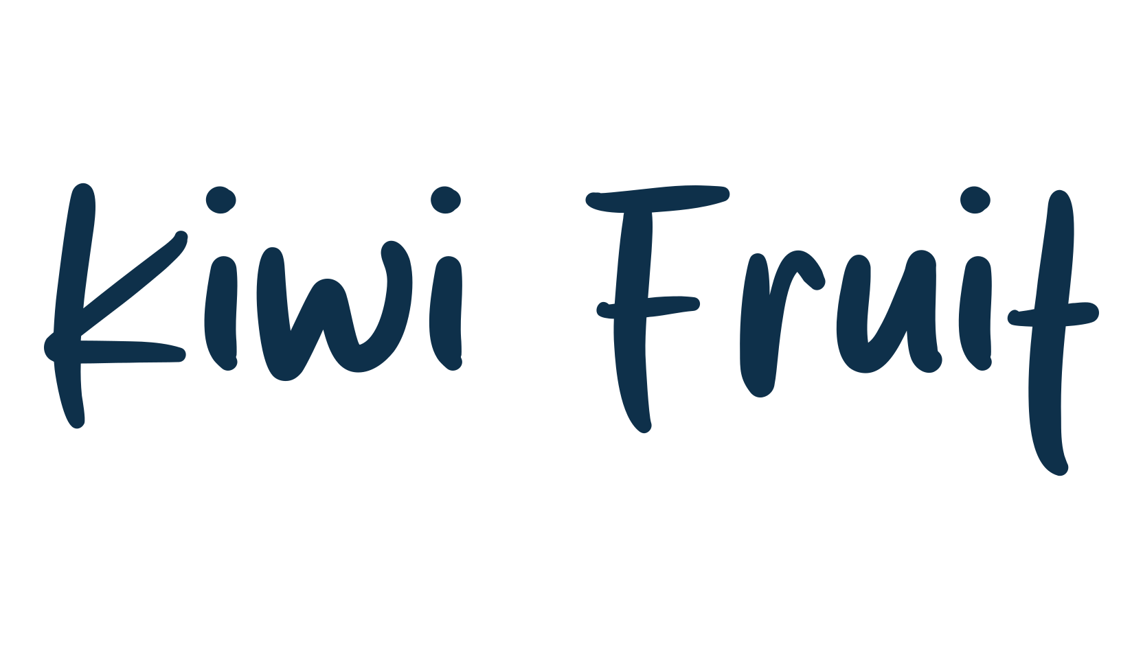 Kiwi Fruit, script handwritten fancy decorative calligraphy font preview