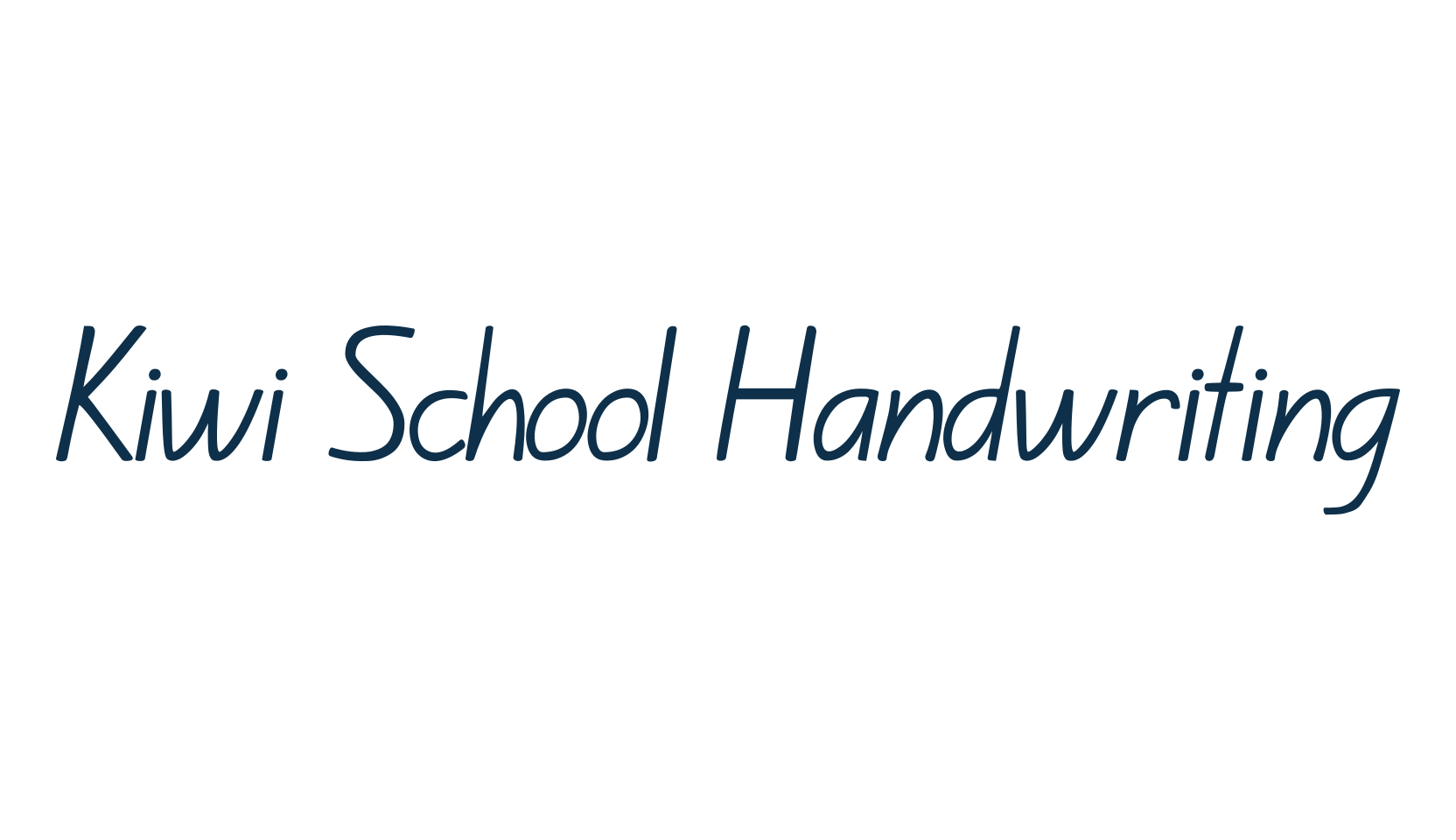 Kiwi School Handwriting, handwriting font preview