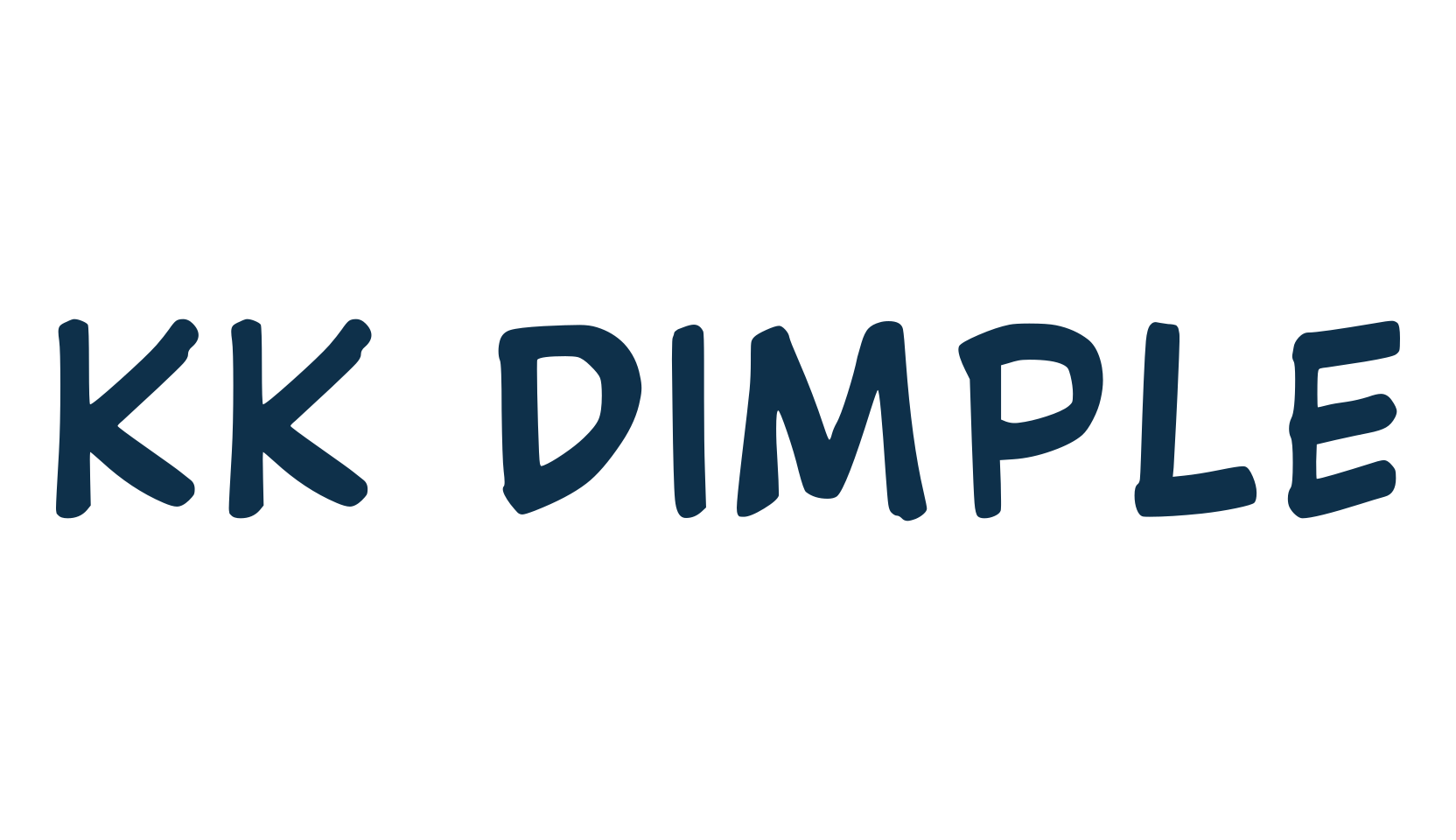 Kk Dimple, fancy cartoon decorative comic font preview