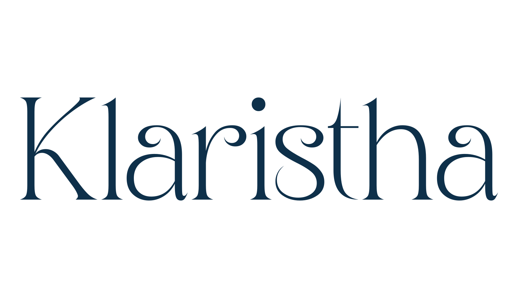Klaristha, serif font preview