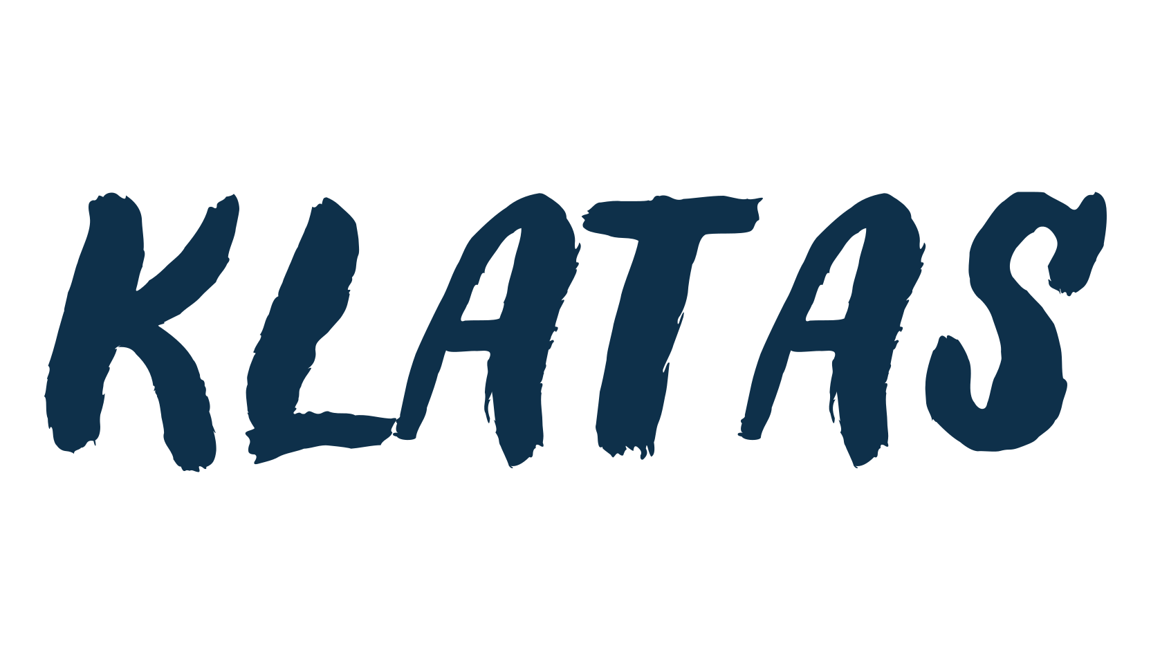 Klatas, brush font preview