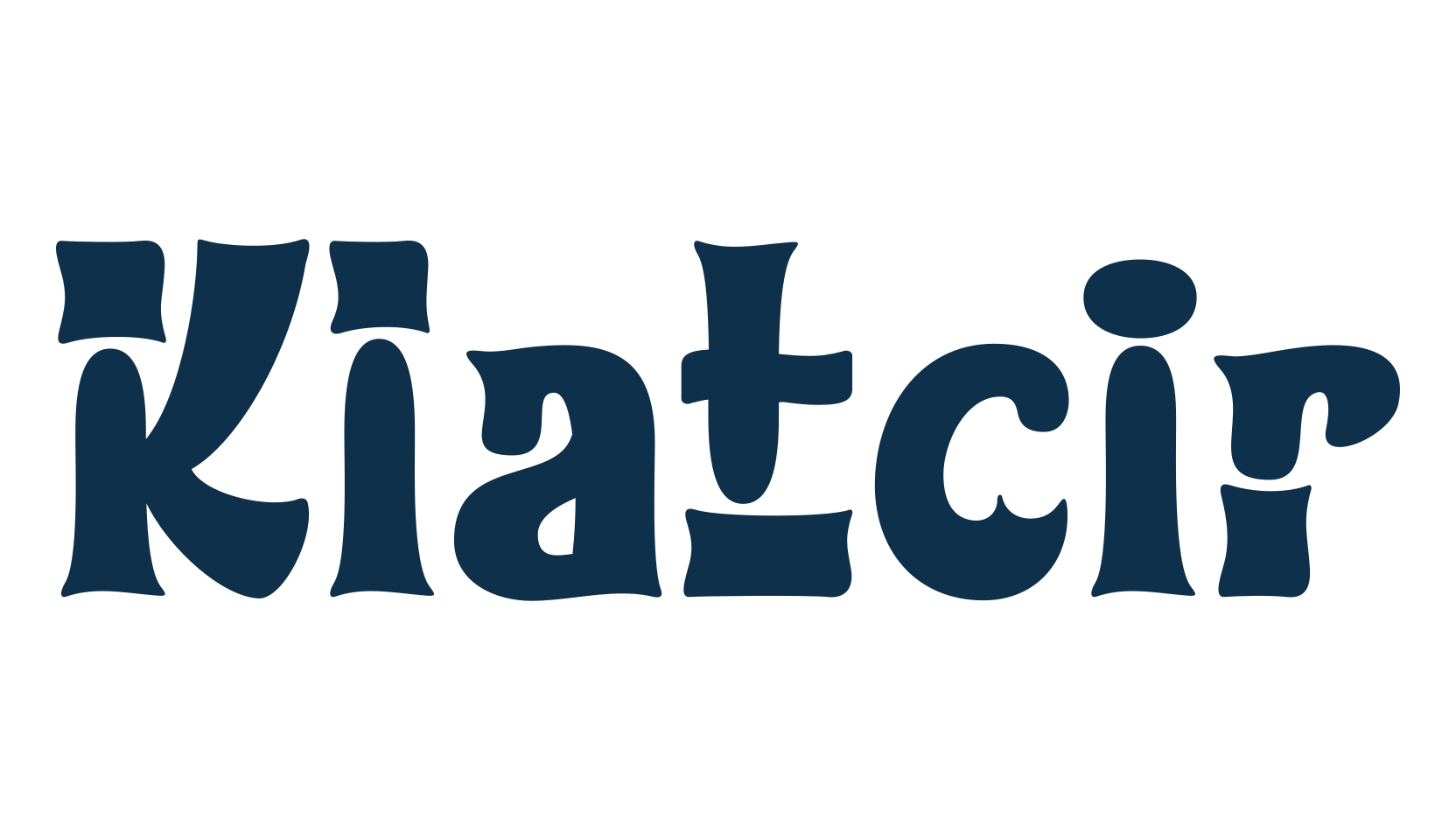 Klatcir, fancy groovy decorative font preview