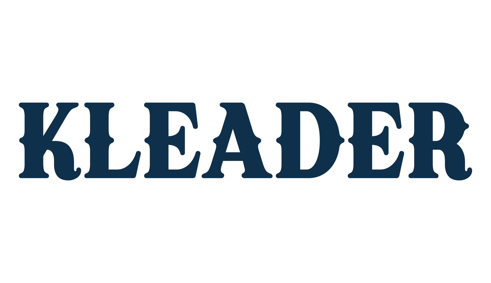 Kleader, fancy western decorative font preview