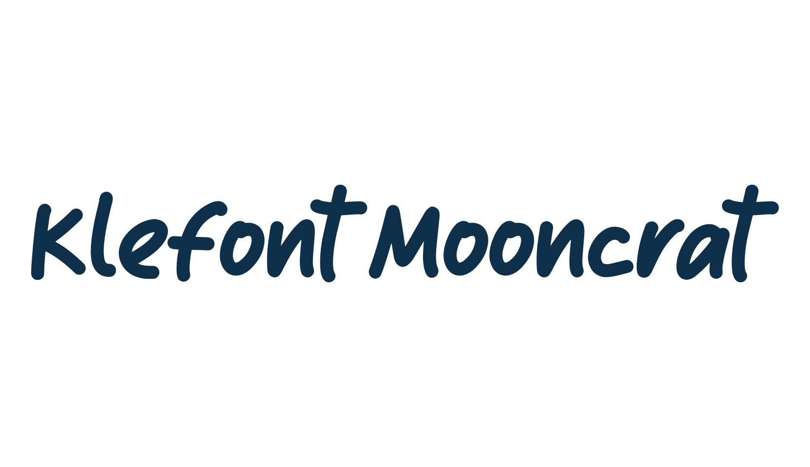 Klefont Mooncrat, script handwritten fancy decorative calligraphy font preview