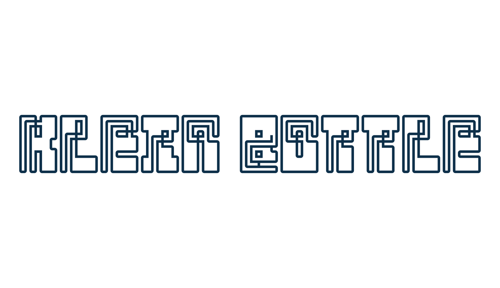 Klein Bottle, fancy decorative font preview