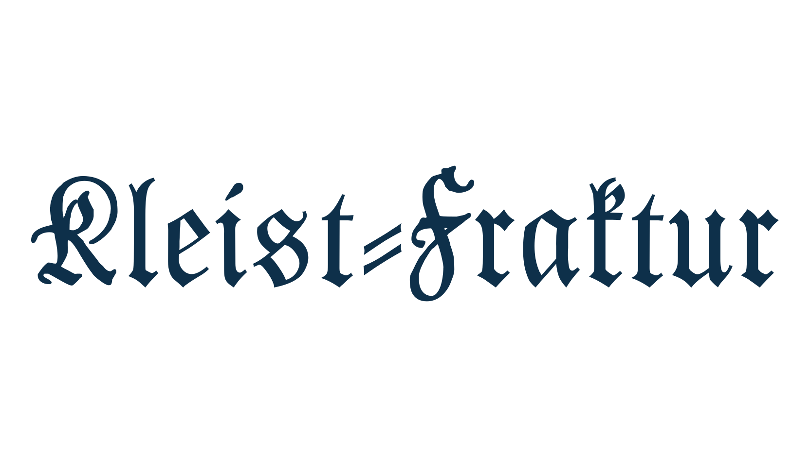 Kleist-Fraktur, gothic medieval font preview