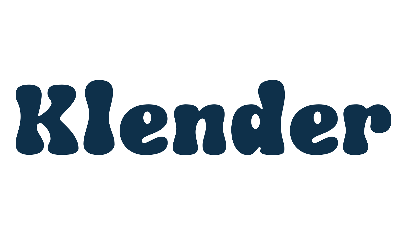 Klender, fancy groovy decorative font preview
