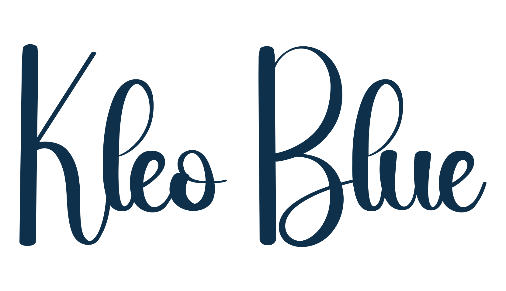 Kleo Blue, fancy decorative font preview