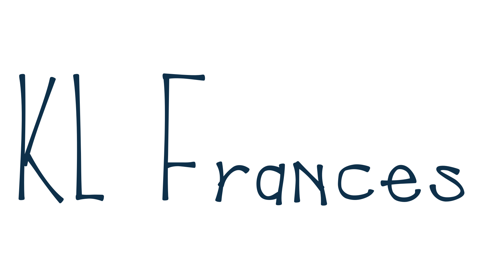 KL Frances, script handwritten fancy decorative calligraphy font preview