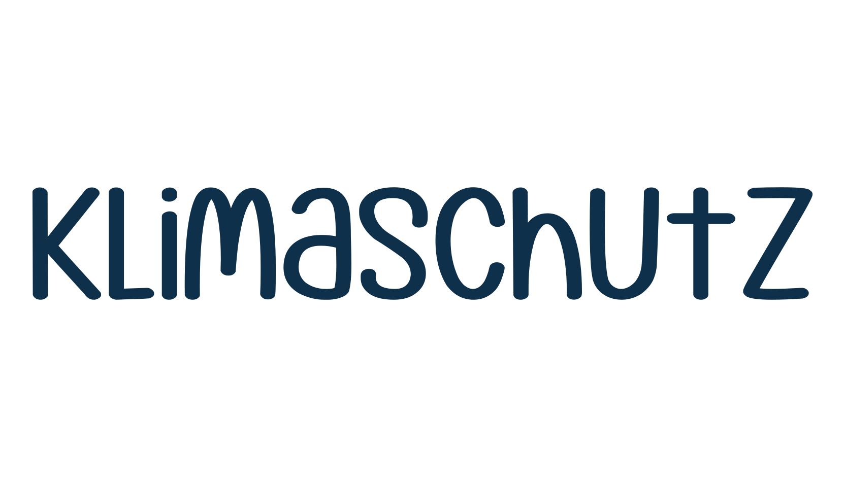 Klimaschutz, fancy cartoon decorative font preview