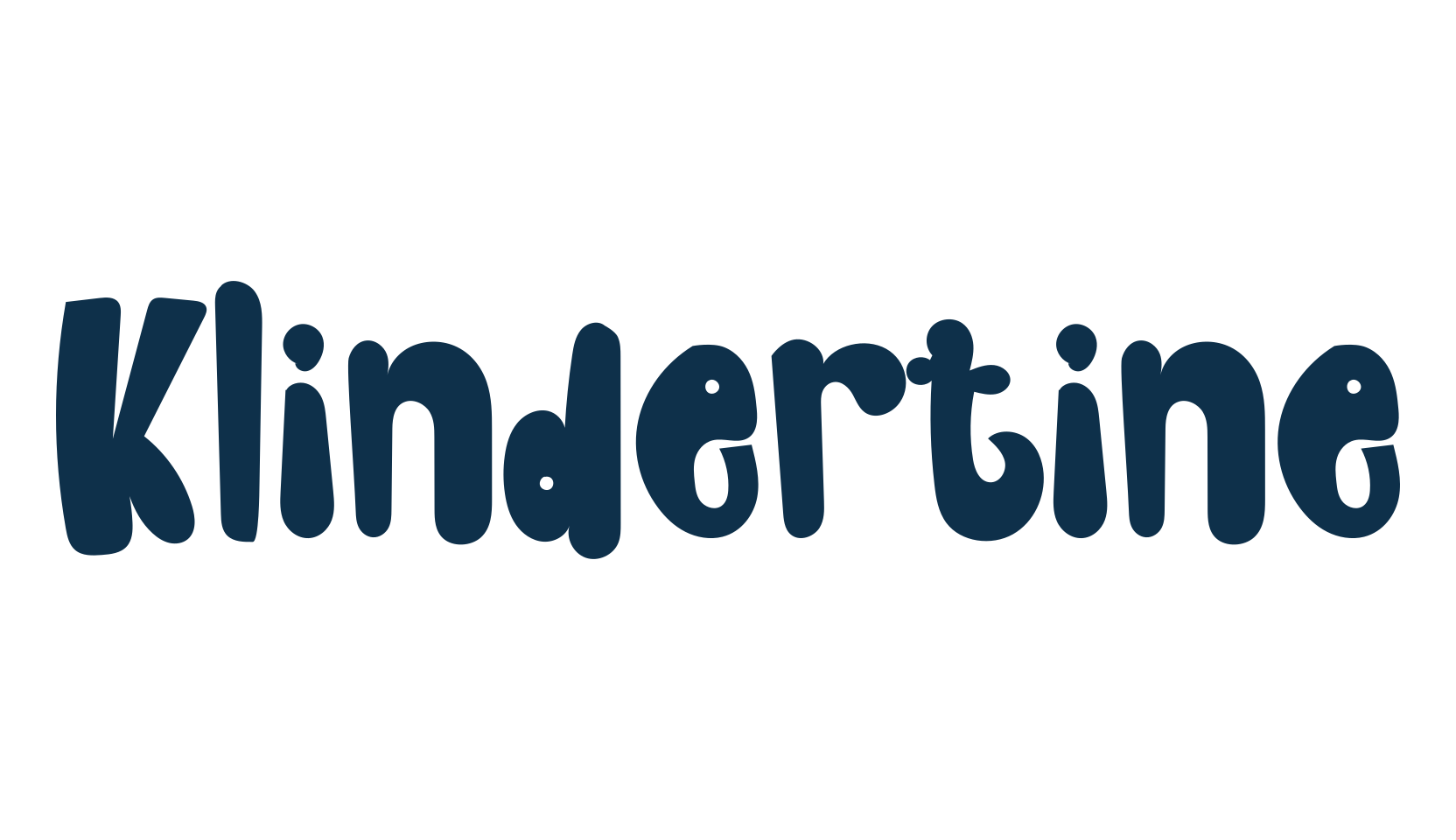 Klindertine, fancy various decorative font preview