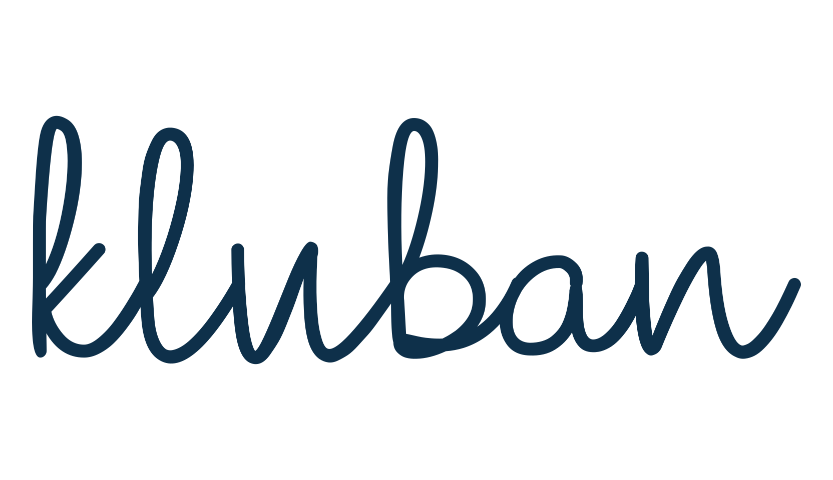Kluban, script handwritten fancy decorative calligraphy font preview