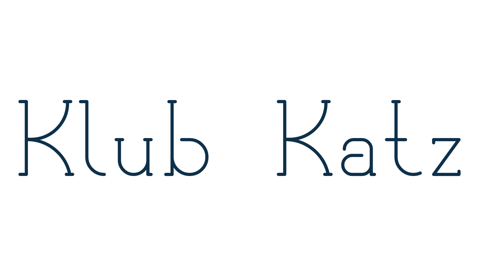 Klub Katz, retro font preview
