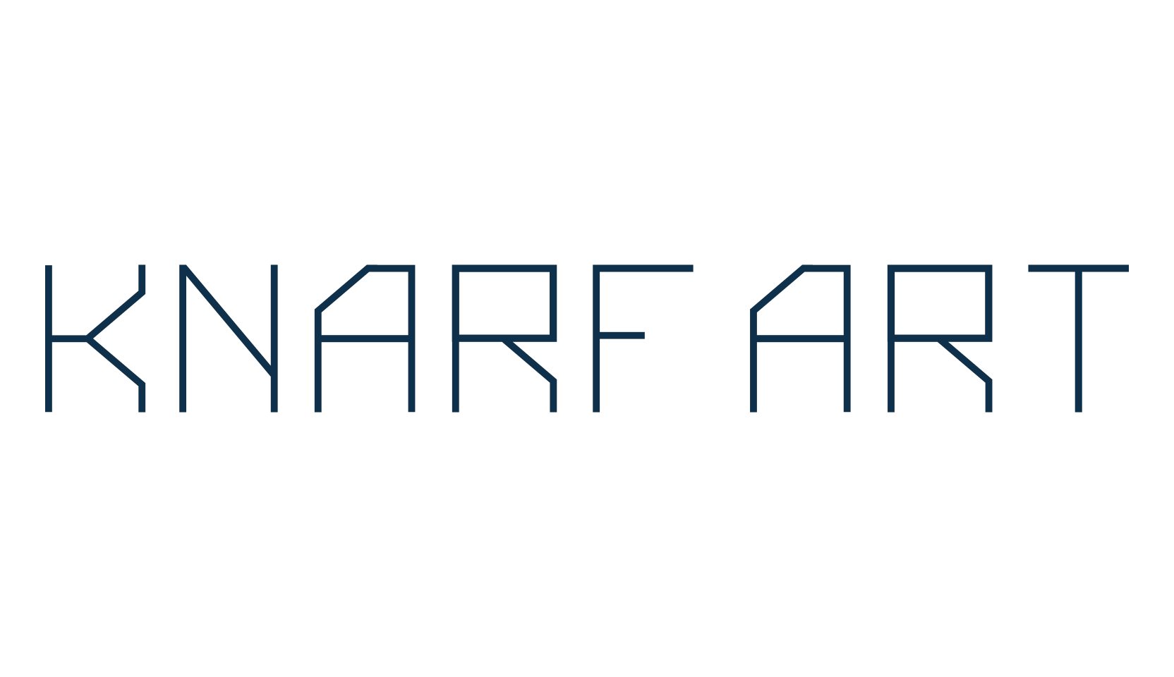 Knarf Art, techno square sci-fi font preview