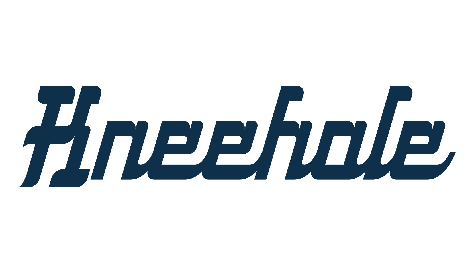 Kneehole, various font preview