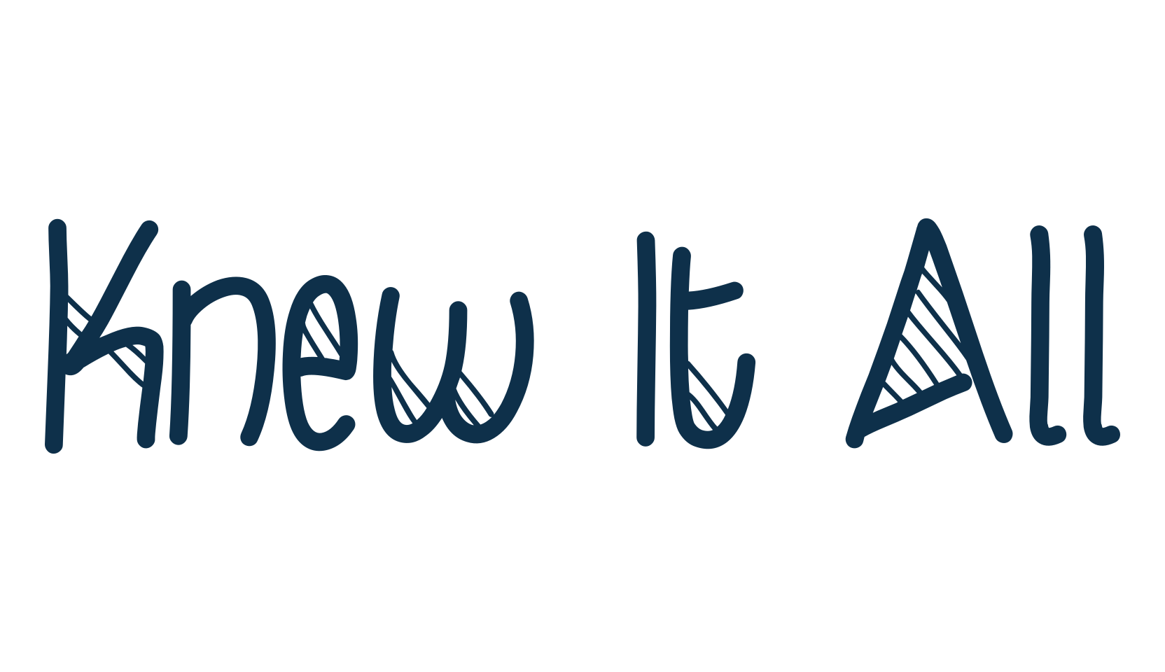 Knew It All, script handwritten fancy decorative calligraphy font preview
