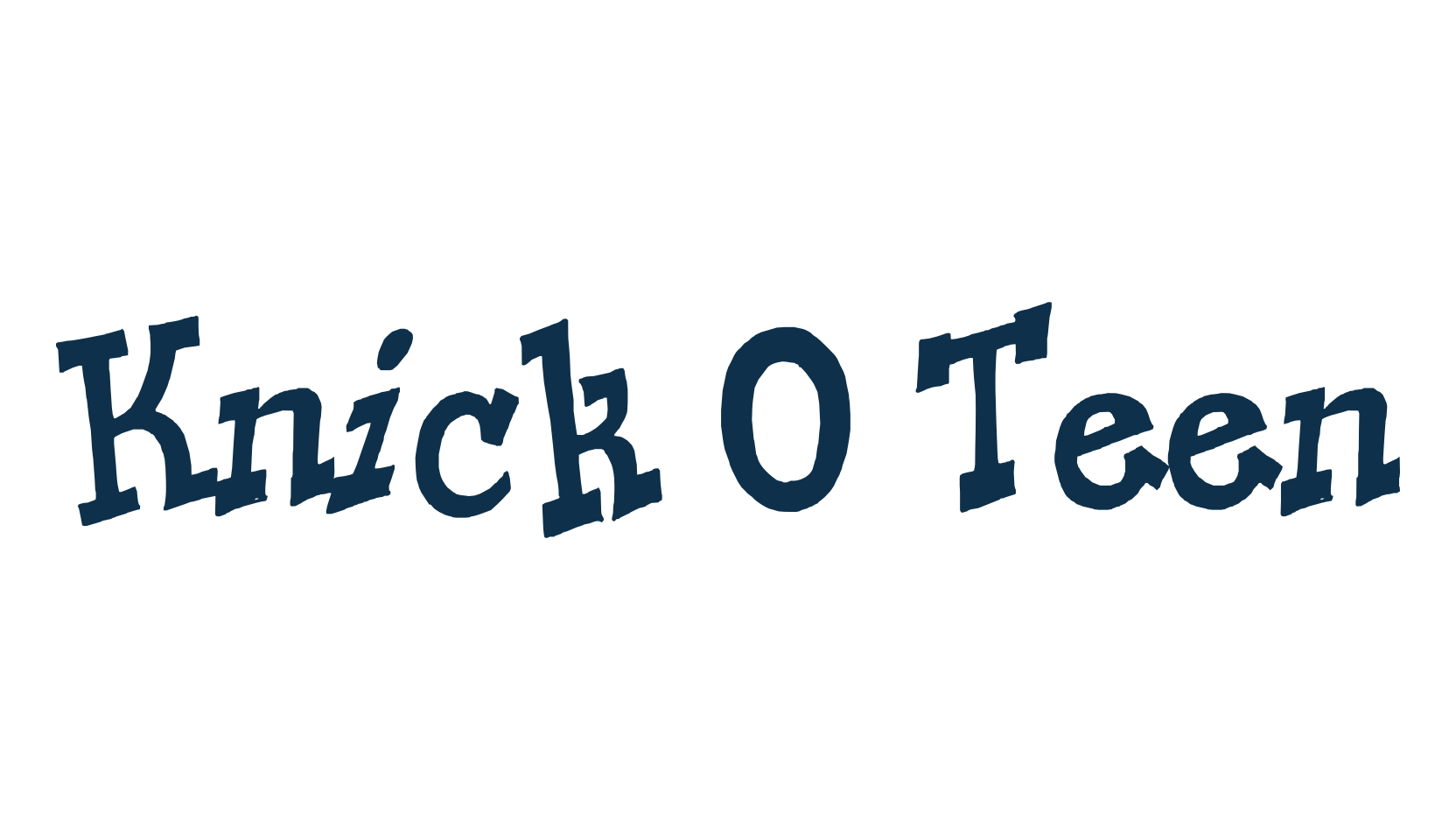 Knick O Teen, fancy cartoon decorative font preview