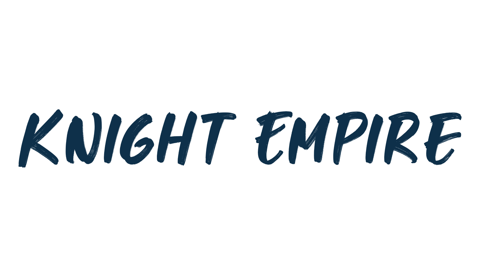 Knight Empire, brush font preview