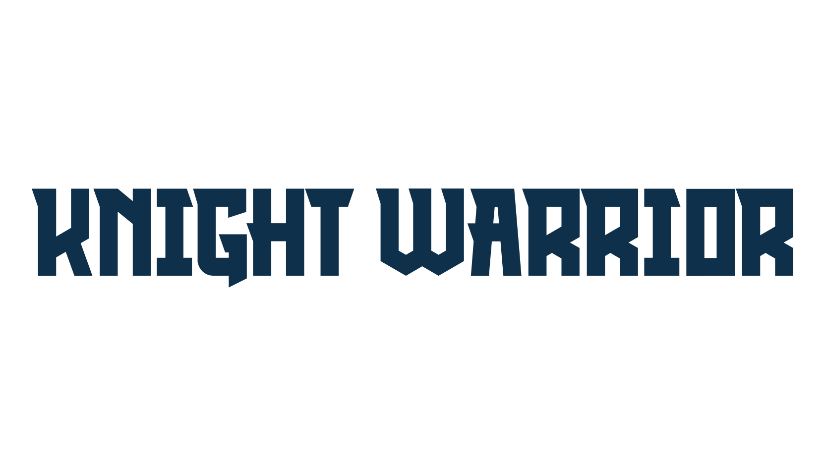 Knight Warrior, gothic modern font preview