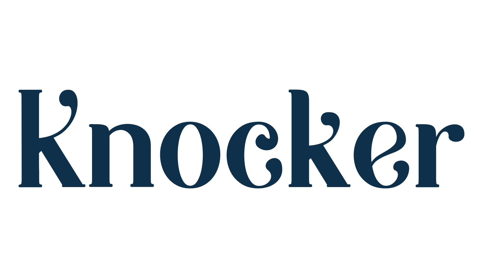 Knocker, fancy retro decorative font preview