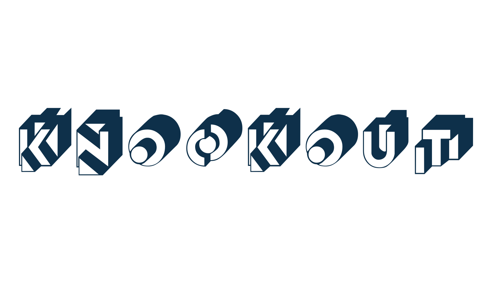 Knockout (knockout), decorative font preview
