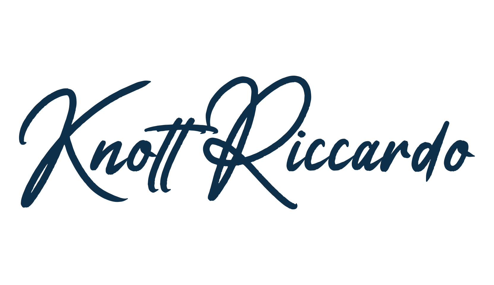 Knott Riccardo, handwriting font preview