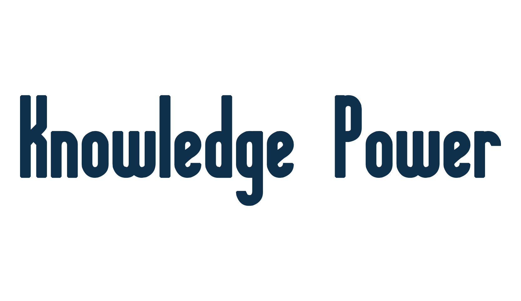 Knowledge Power, basic sans serif font preview