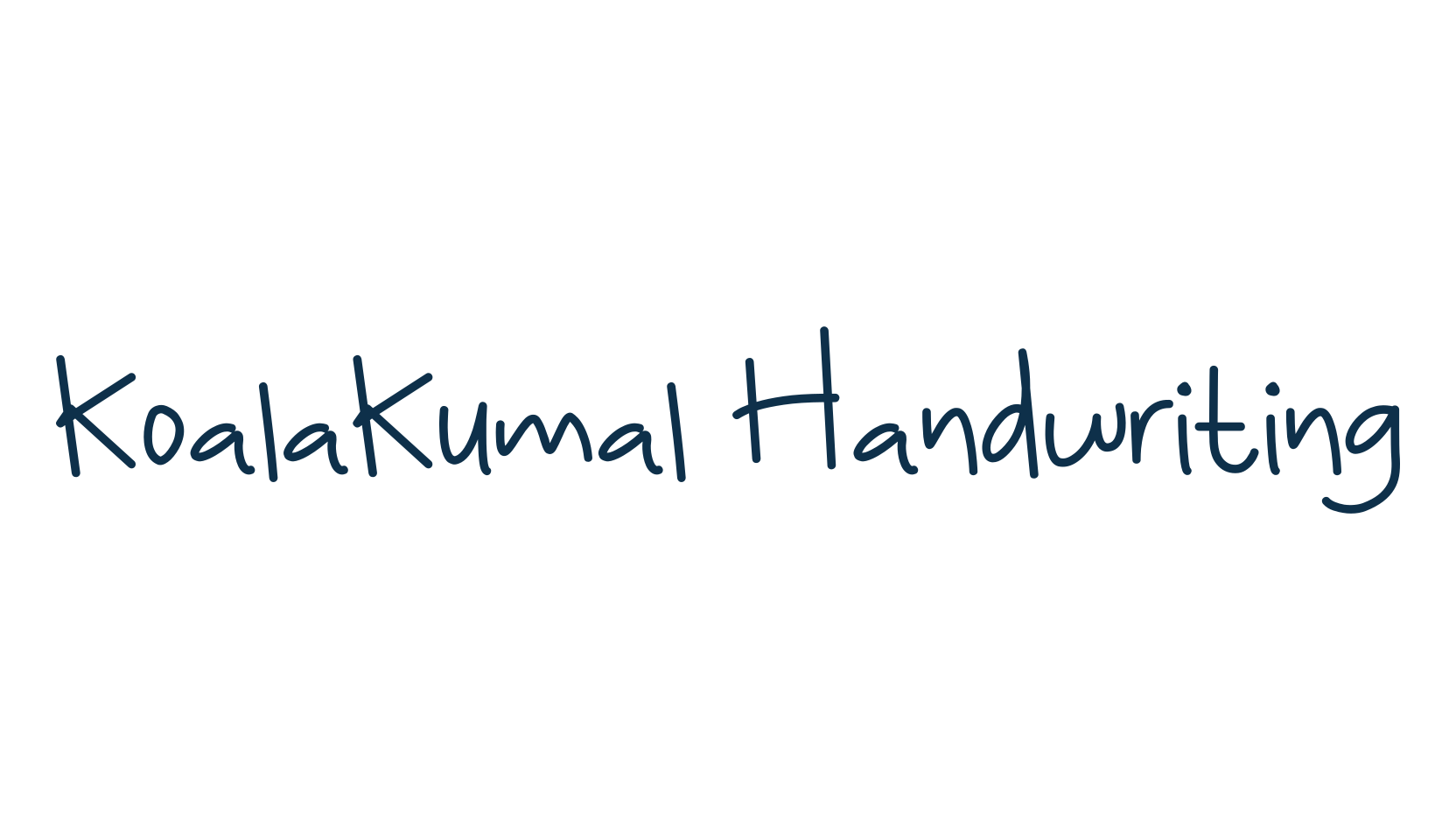 KoalaKumal Handwriting, script handwritten fancy decorative calligraphy font preview