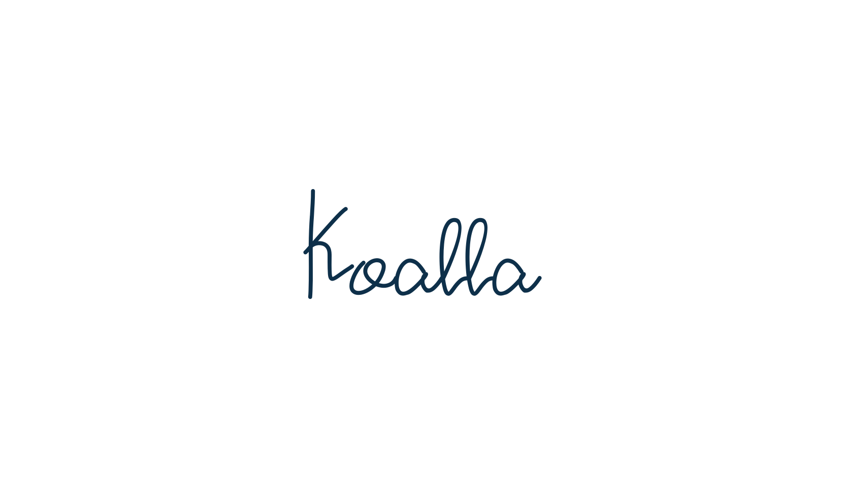 Koalla, handwriting font preview