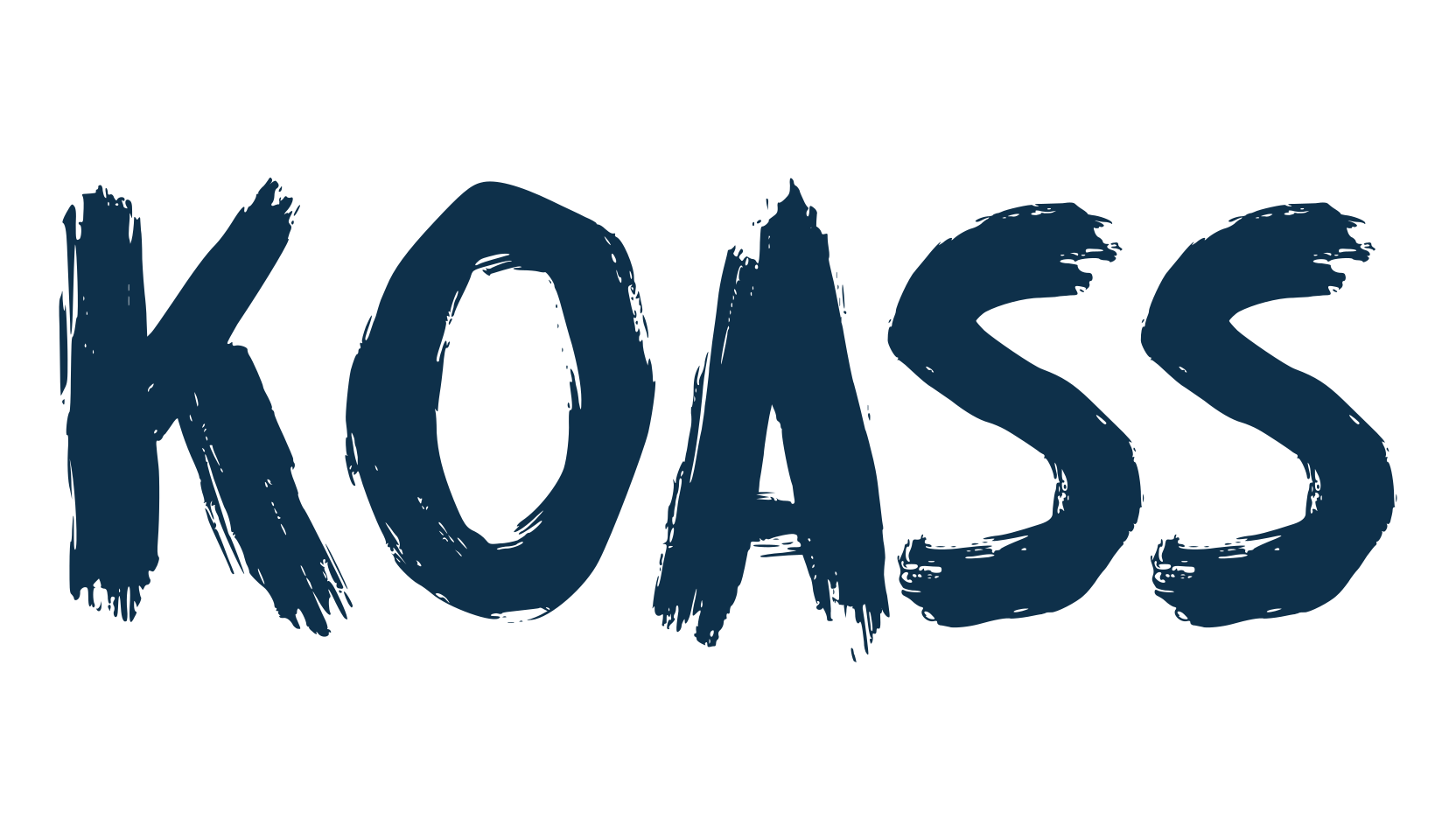 Koass, brush font preview