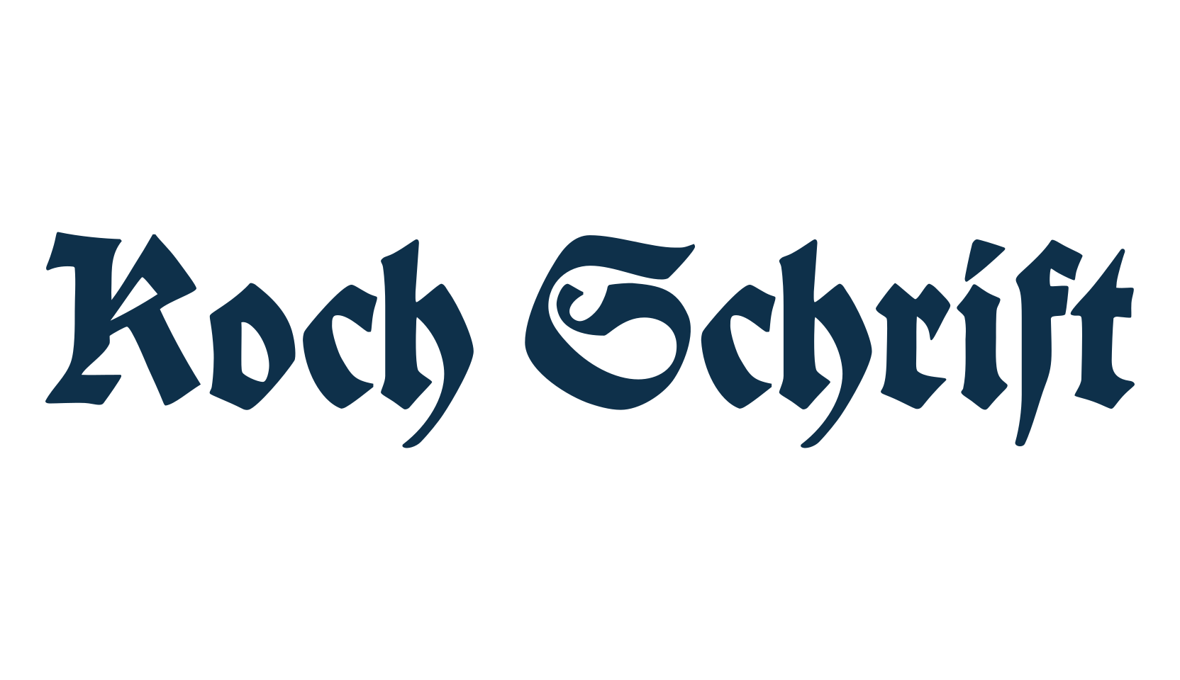 Koch-Schrift, gothic medieval font preview