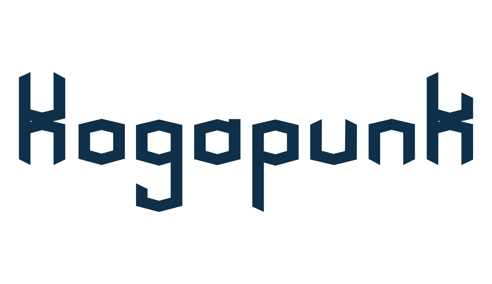 Kogapunk, sci-fi font preview