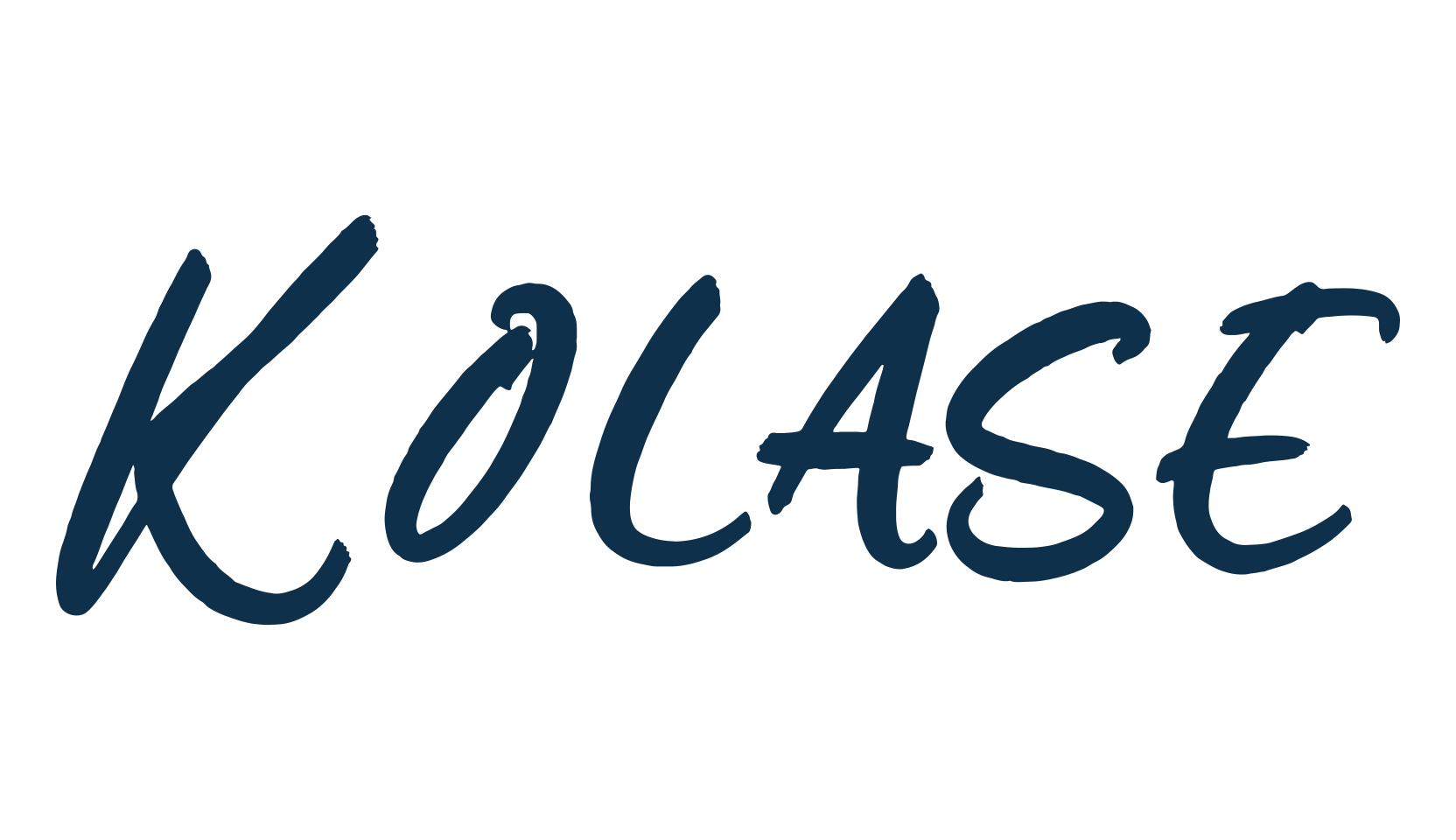 Kolase, handwriting font preview