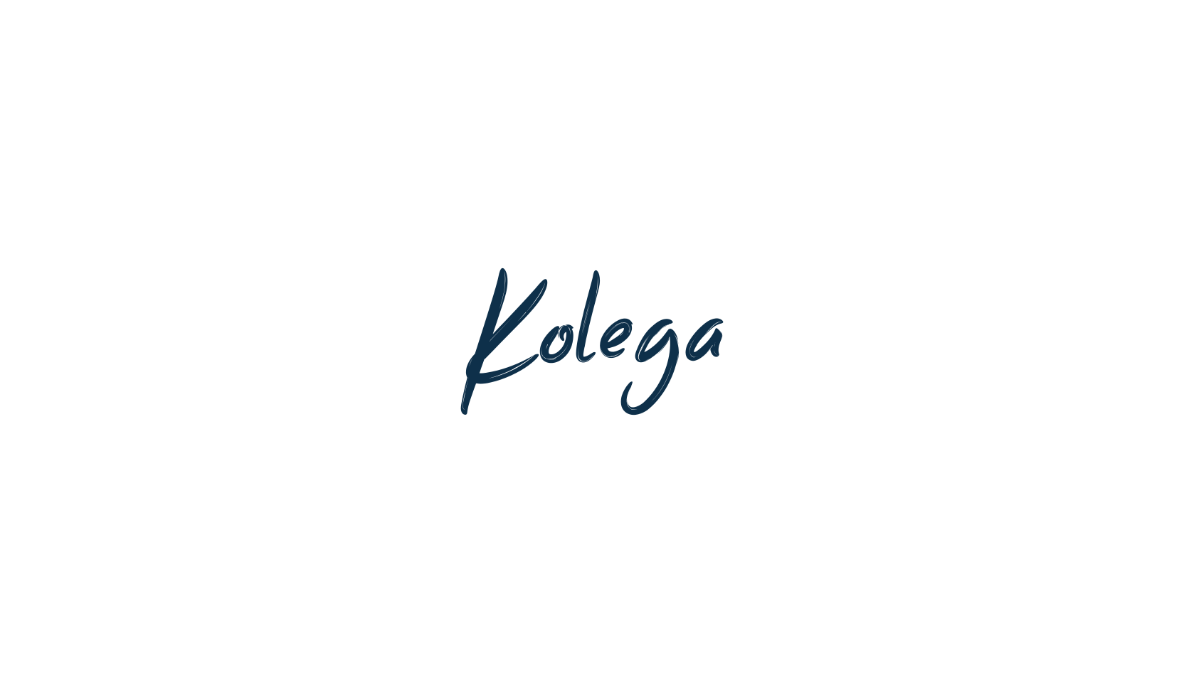Kolega, brush font preview