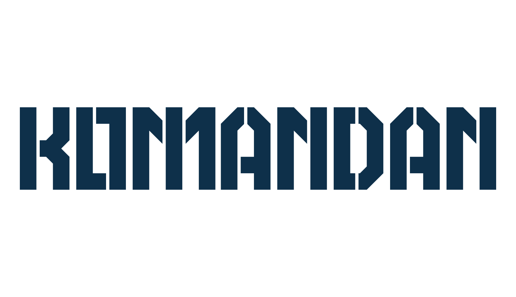 Komandan, fancy stencil, army decorative font preview