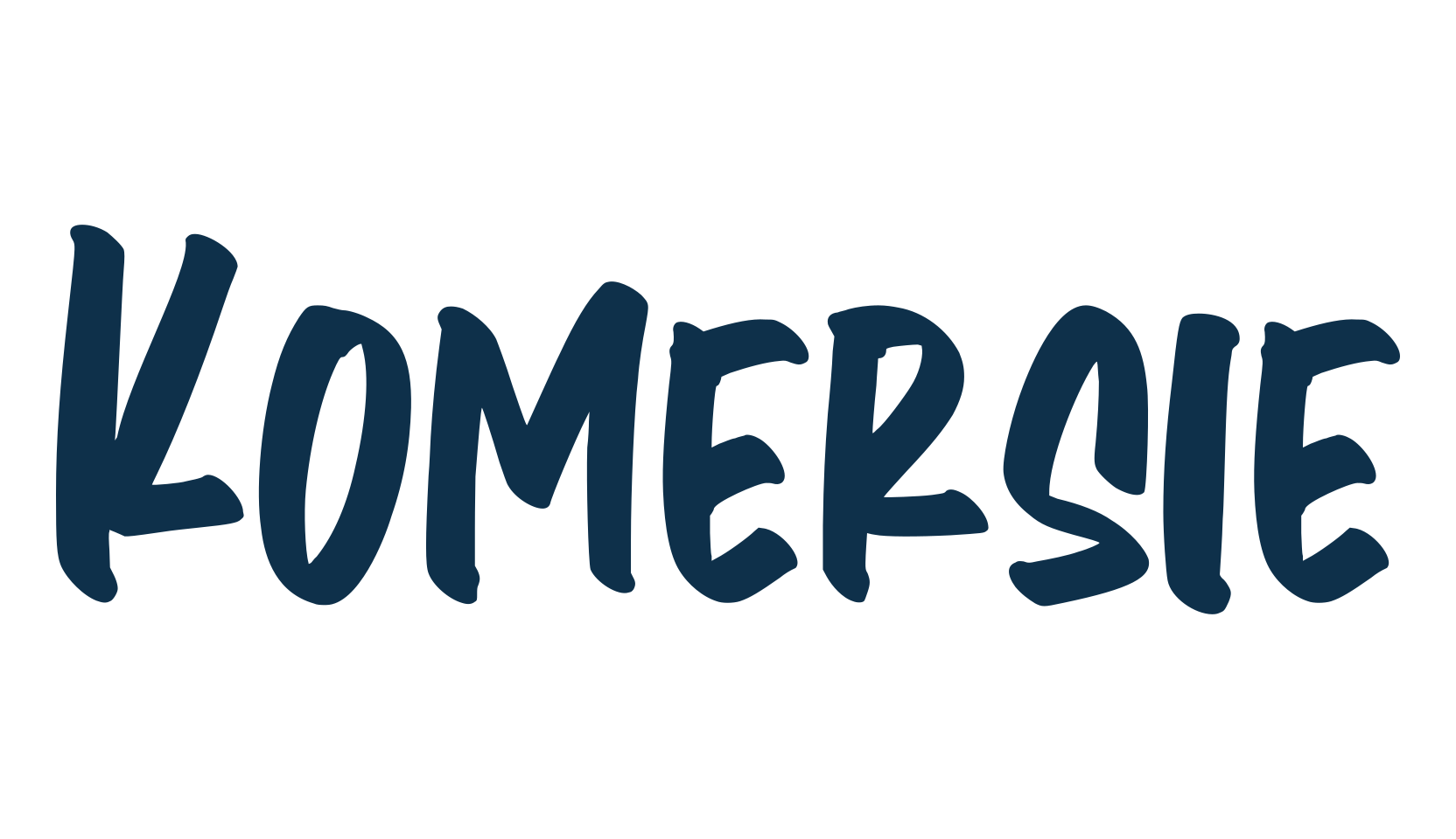 Komersie, script handwritten fancy decorative calligraphy font preview