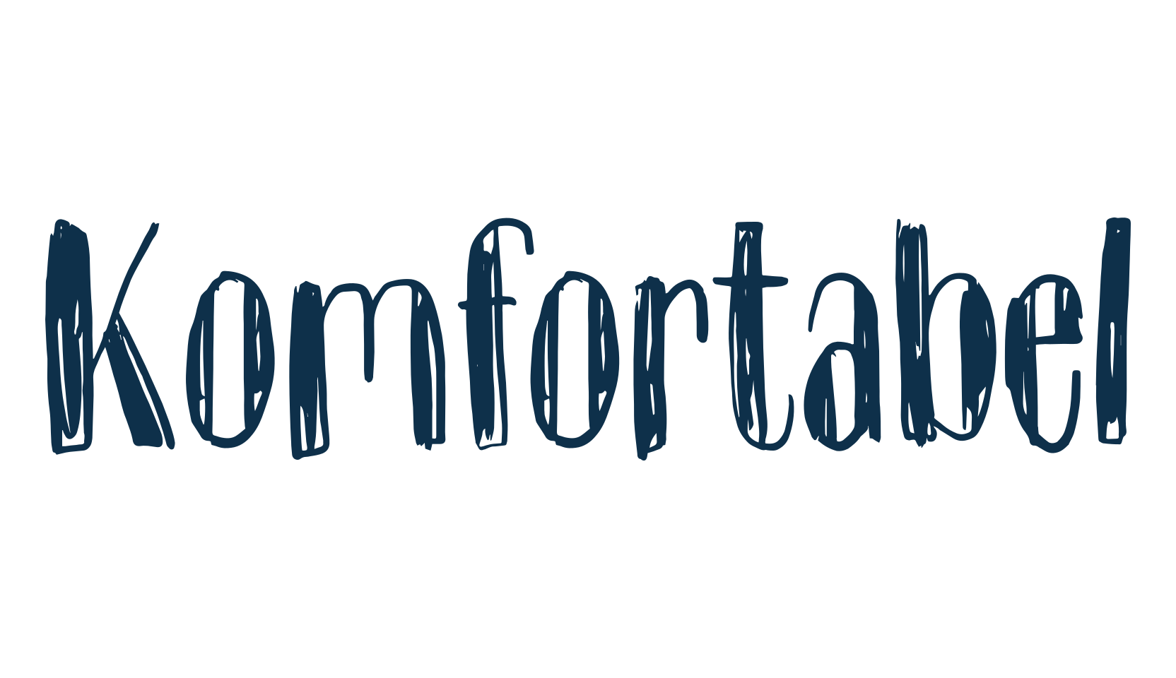 Komfortabel, cartoon font preview